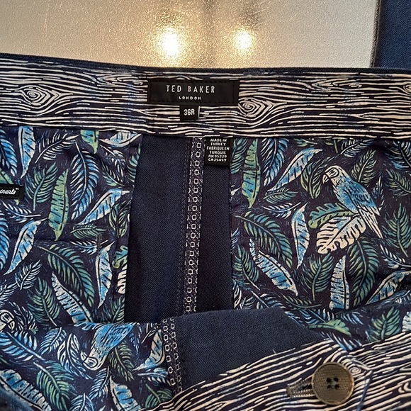 Ted Baker London blue navy chino pants 36 - Picture 4 of 15